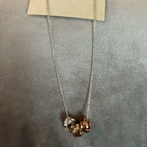 Gold, rose gold, and silver necklace NWT